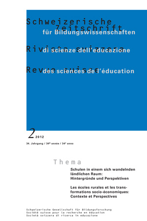 					View Vol. 34 No. 2 (2012): Schulen in einem sich wandelnden ländlichen Raum: Hintergründe und Perspektiven
				