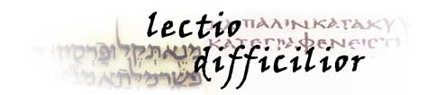 Logo der Zeitschrift Lectio difficilior
